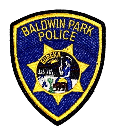California Law Hollister California Baldwin Park Police Patches