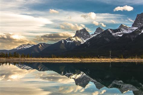 Mountain Reflections Landscape Hd Wallpaper Lake Lakes Mountain