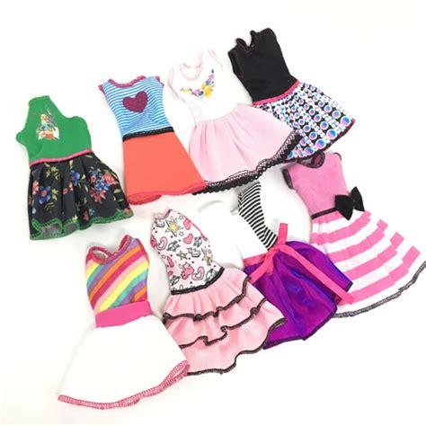 5pcs Newest Fashion Dress Beautiful Handmade Party Clothes For Barbie Doll Best T Toy Send By