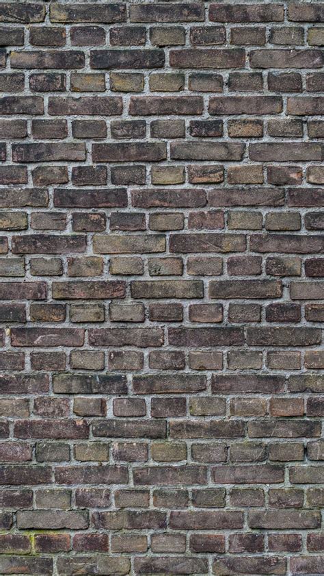 Download Wallpaper 800x1420 Texture Wall Brick Background Iphone Se