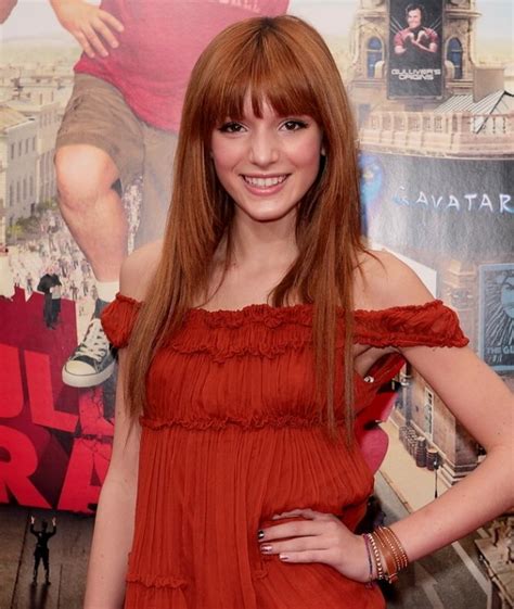 Bella Thornes Long Red Hair And Thick Bangs