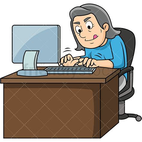 Download High Quality Computer Clipart Typing Transparent Png Images