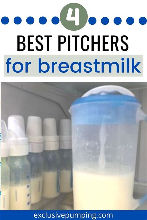 The Pitcher Method Storing Breast Milk In A Pitcher Breast Milk