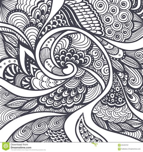 38+ zendoodle coloring pages for printing and coloring. Abstract Pattern In Zen-tangle Zen-doodle Style Black On ...