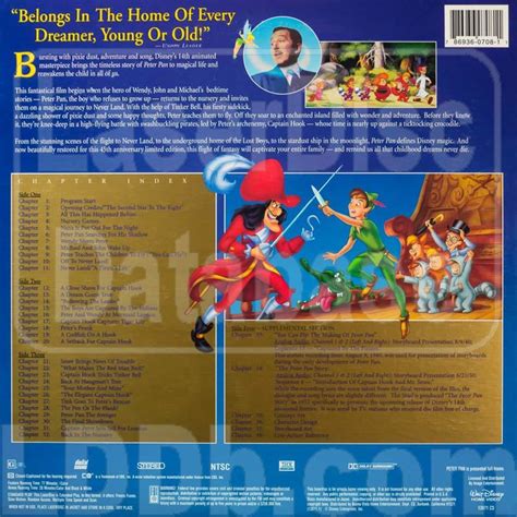 Laserdisc Database Peter Pan 45th Anniversary Limited Edition 13971 Cs
