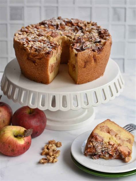 Apple Cake With Walnuts Recipe My Sweet Precision