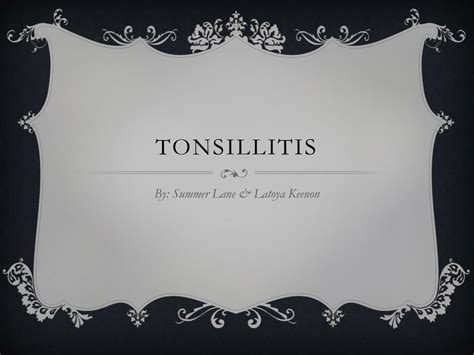 Ppt Tonsillitis Powerpoint Presentation Free Download Id2152237