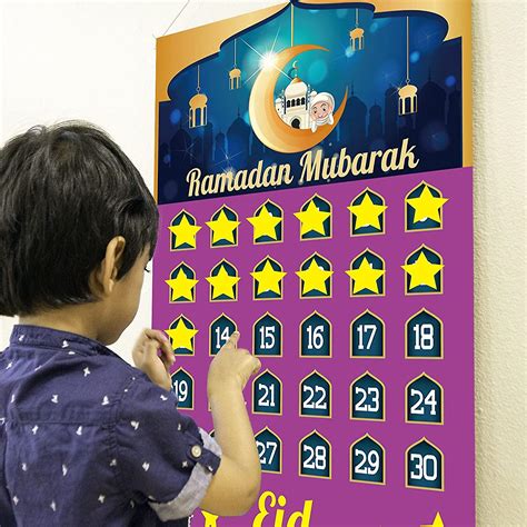 Ramadan Decoraties Ramadan Kalender Eid Kalender Aftellen Kalender 2022