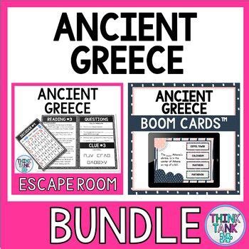 Commonlit answer key ancient greece : Ancient Greece Escape Room and Boom Cards™ BUNDLE by Think ...