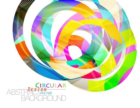 Abstract Colors Circular Shape Scene Vector Eps Ai Uidownload