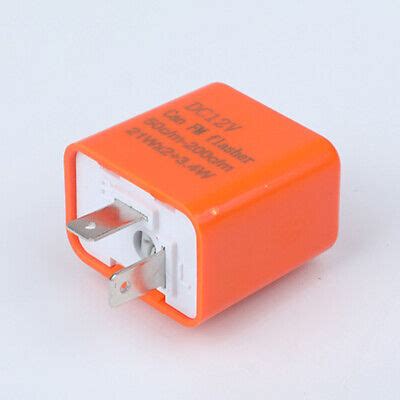 2 PIN LED Flasher Relay 12V Adjustable Frequency Of Turn Signals
