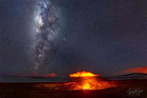 Glow Milky Way Above Kilauea Hawaii Eloquent Images By Gary Hart