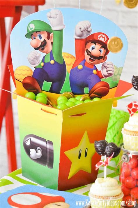 Karas Party Ideas Super Mario Bros Themed Birthday Party