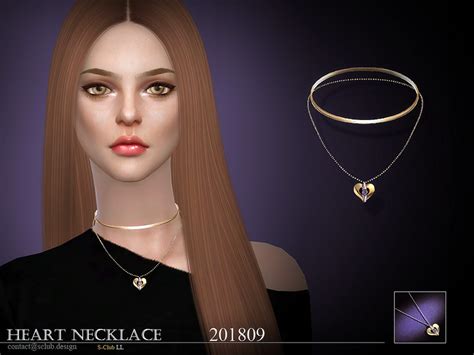 Heart Jewelry Sets Ts4 Quot Metal Heart Jewelry Sets Quot P3 Sims4 Clove