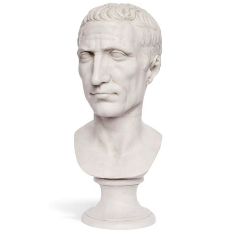 Busto De Mármol De Julio César Copia De Los Museos Vaticanos Roma