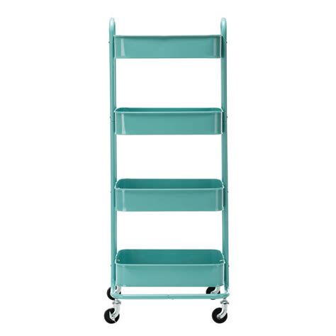 Walsport Mobile 4 Tier Metal Mesh Rolling Utility Cart And Reviews Wayfair