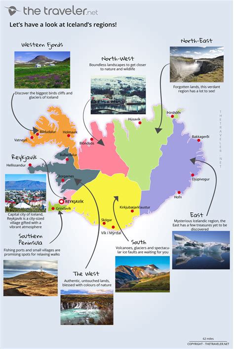Iceland Map With Tourist Attractions The Tourist Attraction