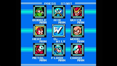 Megaman 2 Stage Select Youtube