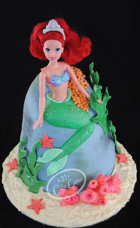 Ariel The Little Mermaid Decorated Cake By 21 Cake Cakesdecor