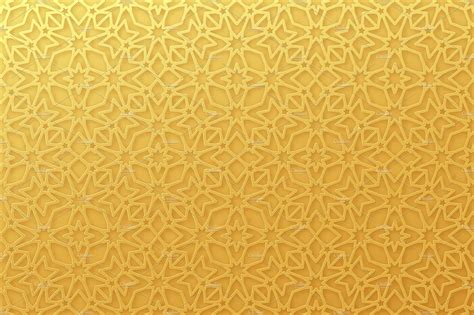 Arabic Pattern Background Islamic Gold Ornament Vector Textures