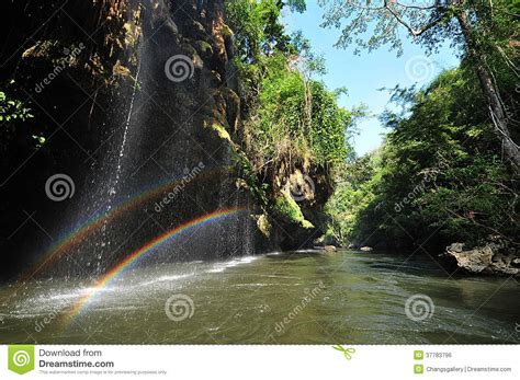 Rainbow Waterfalls Stock Photo Image Of Mist Asia Outdoor 37783796