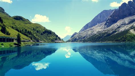 Mountain Lake Wonderful Nature Landscape Wallpaper Download 5120x2880