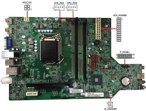 Is There A Layout For The Tc 865 Ur15 Motherboard B36h4 Ad V11 — Acer