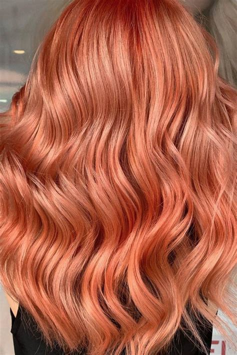 Hair Colours Glamouruk Peach Hair Colors Coral Hair Hair Dye