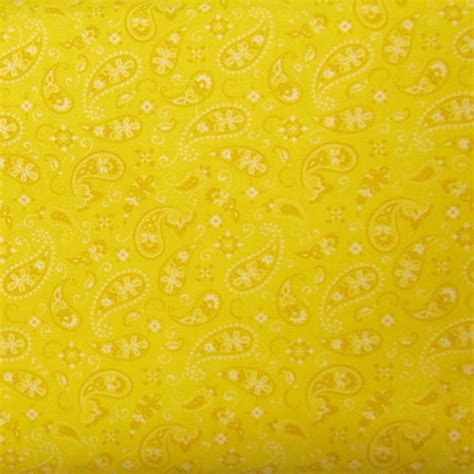 Yellow Bandana Fabric Etsy