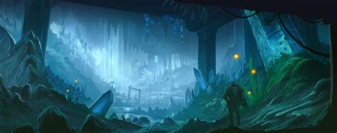 Pin By Ess Double Yew On Dandd Environments Fantasy Places Cavern