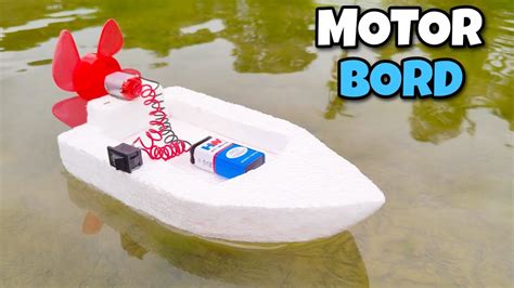 How To Make An Electric Dc Motor Boat Using Thermocol Youtube
