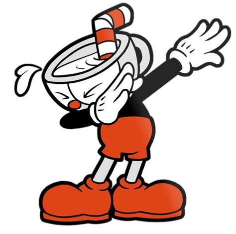 Cuphead Performing Dab Transparent Png Stickpng