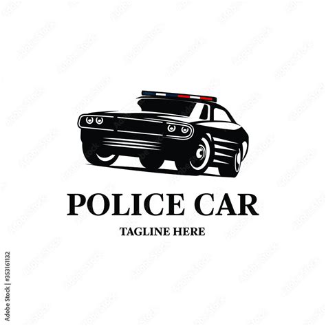 Police Car Logo Vector Design Awesome A Police Car Logo A Police Car