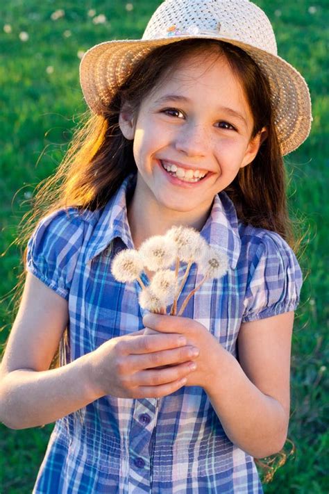 Happy Girl On Wheat Field Stock Photo Image Of Active 42311434