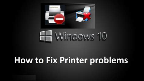 How To Fix Windows 10 Printer Issues And Problems Howtosolveit Youtube