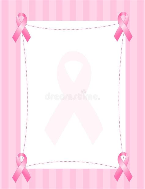 Pink Ribbon Border Stock Vector Illustration Of Pink 17329898