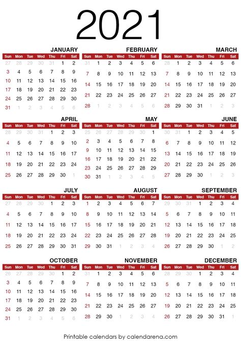 2021 Calendars Blank Calendar Printable Printable Calendar Free