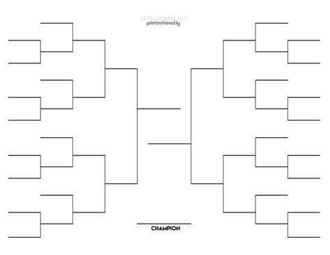 Blank Ncaa Bracket Template Free Printable