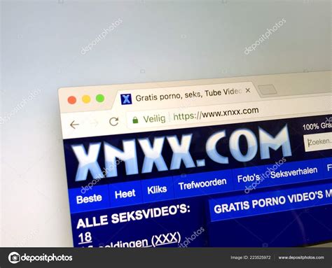 Amsterdam Netherlands March Homepage Xnxx Com Pornographic Website Hosts Stock Editorial