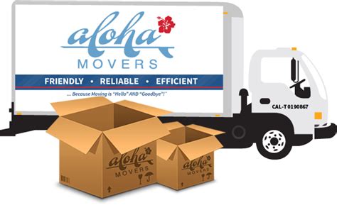 Download Aloha Moving Truck Moving Company Logo Png Full Size Png