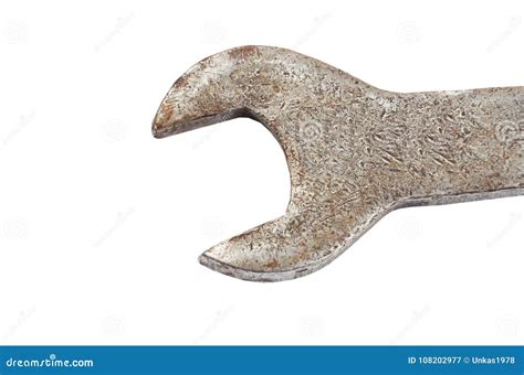 Old Rusty Wrench Stock Image Image Of Aged Close Isolated 108202977