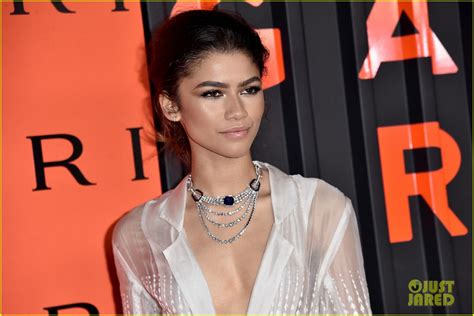Zendaya Stuns In Plunging Leaf Inspired Gown At Bulgari Event Photo