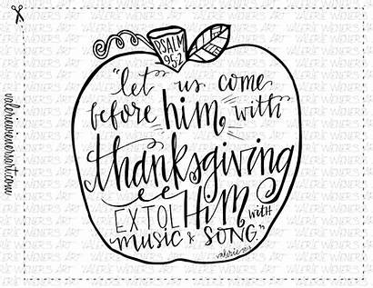 Coloring Fall Thanksgiving Pages Bible Printables Verse