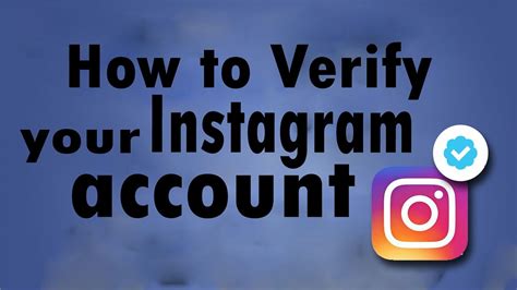 How To Verify Instagram Account Youtube