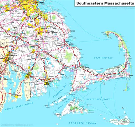 Map Of Southeastern Massachusetts