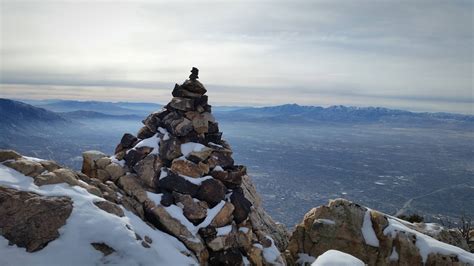 Summit Last Week At Mount Olympus Near Salt Lake City Utah Hiking