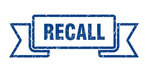 Recall Ribbon Stock Vector Illustration Of Recall 153904135