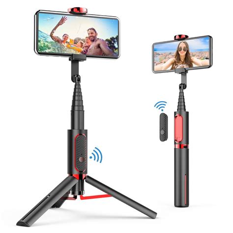 Selfie Stick Tripod Lightweight Aluminum All In One Extendable Phone Tripod Selfie Stick With