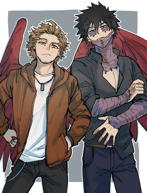 Hawks Dabi Kadeart Ilustrasi Karakter Gambar Anime Seni Anime