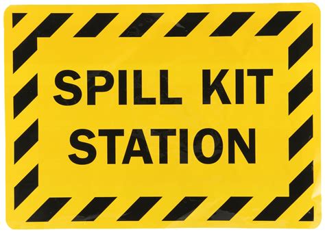 Spill Kit Sign Printable Printable Templates